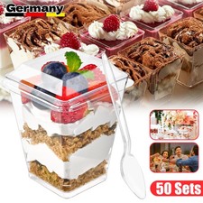 50x Einweg Dessertbecher