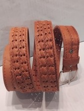 DDR Retro Ledergürtel echt