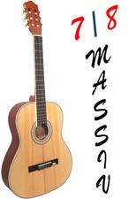 MASSIV 7/8 KONZERTGITARRE, MSA CLASSIC, DECKE FICHTE, schmales Griffbrett HG8178