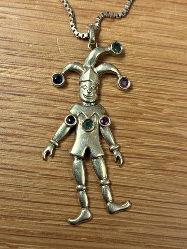 Harlekin anhänger mit kette - harlekin,