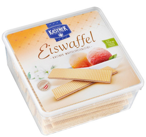 Eiswaffel mit zarter creme - mit,