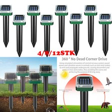 4/8/12x Solar Maulwurfschreck