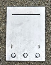 Metall-Hakenleiste, Magnet-Tafel Mini-Schlüssel-Brett z. Einhängen ca 16x11,5 cm