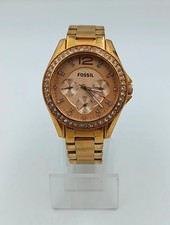 Fossil Damenuhr in Goldoptik