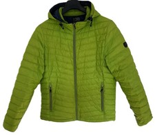 KARRIMOR Daunen Steppjacke XXL – 3-in-1 (Weste) – Limettengrün – Leichte Mängel