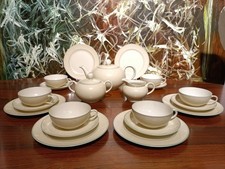 THOMAS Ivory Bavaria ART DECO 21 teiliges Teeservice / 6 Personen
