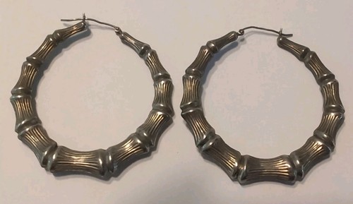 Große sterling silber bambus - große,