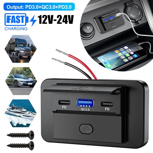 12v usb auto kfz - 12v, qc