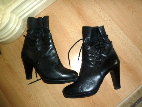 Damen leder stiefel - leder,