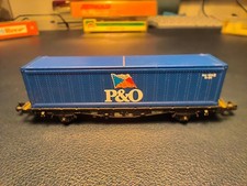 Fleischmann Spur N 8239 K Containerwagen "P&O" Güterwagen in OVP