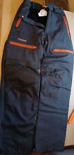 Forst-Schnittschutz Bundhose PLANAM/ Gr. S/ Grau Orange / Neuwertig 