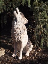 Deko figur wolf - wolf, lebensecht