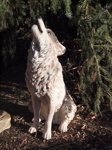 Deko figur wolf lebensecht - deko,