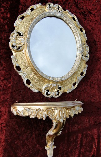 Ovaler wandspiegel mit - ovaler,