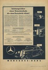 Mercedes Benz Typ 170 V 320 230 XL Reklame 1939 Werbung