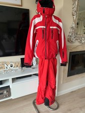 herren skianzug Gr.S rot-