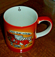 Tasse orange Mila Katze