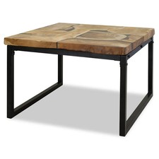 Couchtisch teak harz 60x60x40 - teak,