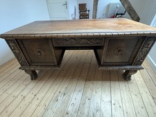 Massiver Alter  Schreibtisch Aus Den 1920er Jahren Historisch