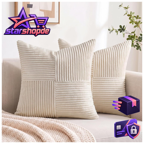 Kissenbezug 40x40 creme - kissenbezug,