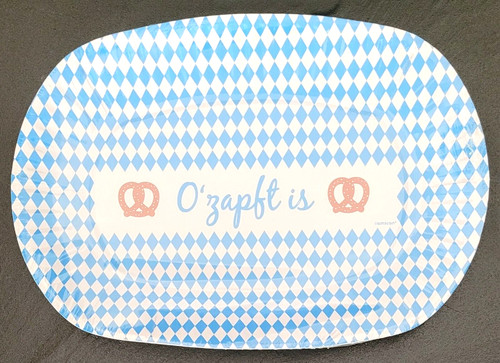 Pappteller oval 5x16 cm - 6x, 24,5x16