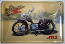 Blechschild Simson SR2