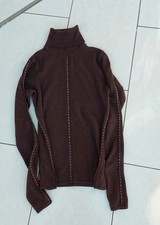 STRENESSE BLUE Pullover Gr S M Schokobraun Kaschmir Rollkragen Wolle Cashmere