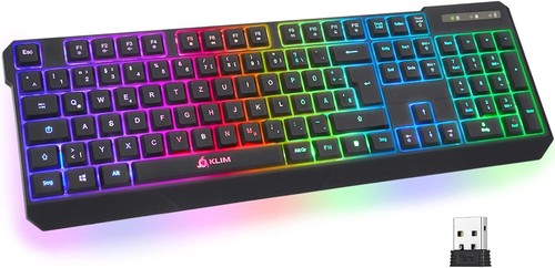 Kabellose rgb gaming tastatur - gaming,