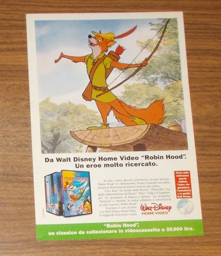 Seltene werbung robin hood - robin,