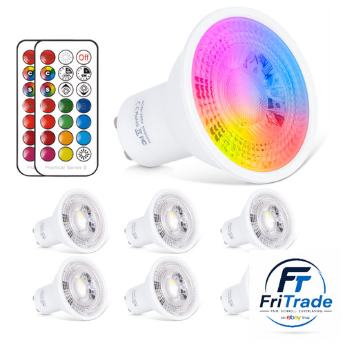 Led gu10 rgb warmweiss - gu10,