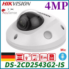 Hikvision DS-2CD2543G2-IS 4MP AcuSense Mic Alarm Dome IP Netzwerk Kamera 2.8MM