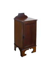 Nachtschrank Nachtkonsole Nachttisch Mahagoni mit Intarsien antik B:41cm -11407-