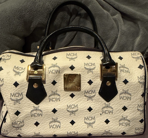 Mcm tragetasche leder logo - mcm,