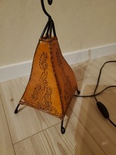 Orientalische marokkanische Stehlampe Stehleuchte Hennalampe Leder Lampe Leuchte