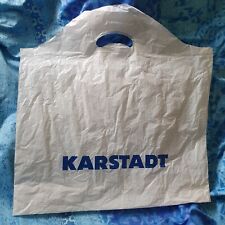 alte Tragetasche Plastiktüte Einkaufstüte KARSTADT - 45 x 45cm - Rarität Sammler