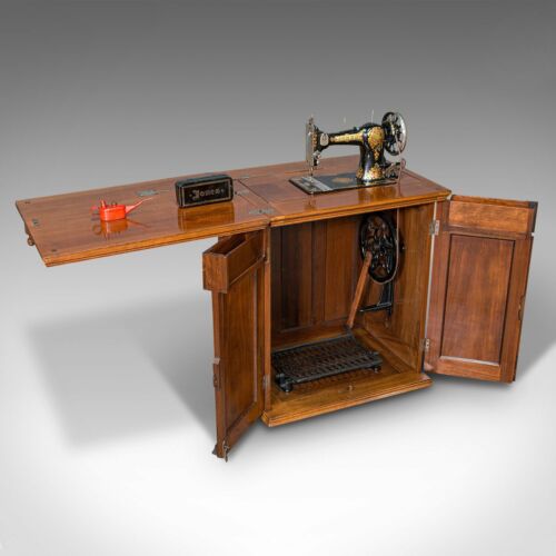 Antiker nähmaschinenschrank - antiker,