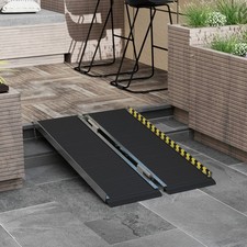 HOMCOM Rollstuhlrampe Klappbar