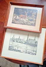 2 gerahmte Bilder –