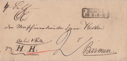 Preussen paketbegleitbrief - preussen, r2