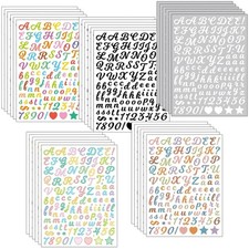 Aufkleber Zahlen Buchstaben
