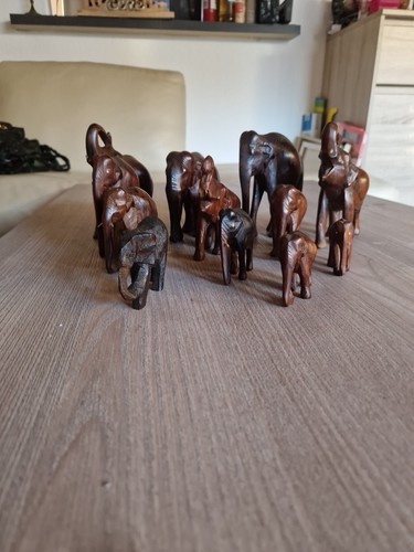 Statur elefant aus holz - statur,