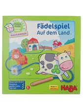 HABA Fädelspiel Kuh Auf dem Land Motorikspiel Holz Bauernhof Kinder ab 1,5 J