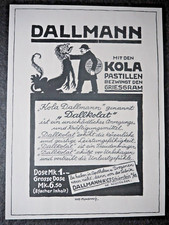 Kola Dallmann , ... bezwingt den Griesgram , Alte Reklame , 1915 , (A20)