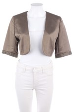 MARIPOSA Strickjacke Bolero Perlen Applikationen D 38 olive grey