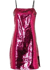 Mini-Kleid mit Wendepailletten Gr. 40 Pink Cocktailkleid Partykleid Dress Neu*
