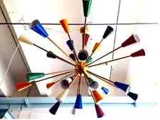 Mid Century Design Bunt 30 Arm Sputnik Messing Kronleuchter Licht Einrichtung