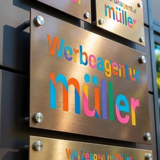 Bronze Aluminium geschliffen