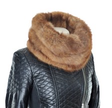 Pelzschal Loop Zobel  Mantel Jacke scarf fur Sable sciarpa Pelliccia Zibellino