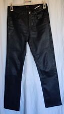 ANGELS Hose Jeans Schwarz Glanz Gr. 38 Reißverschluss 97% Baumwolle, 3% Elasthan