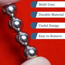  2/4 Paar Magnetkugeln Nippelklammern Metall Brustklammern BDSM Nippelringe DE